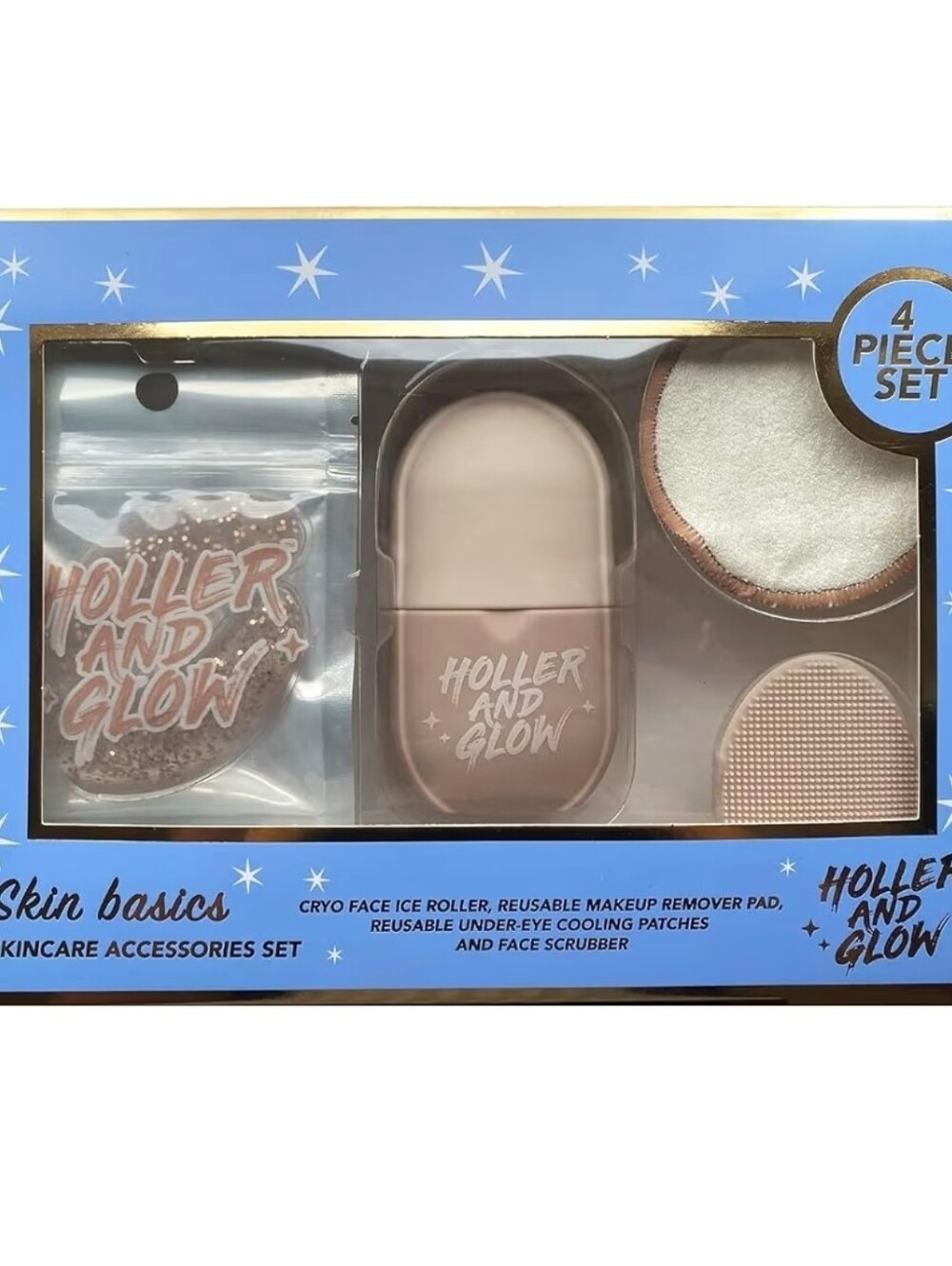 NWT Holler and Glow Skin Basics Skincare Accessories Set  (0176)